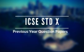 ICSE Class 10 previous question papers