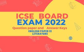 ICSE Board exam 2022 English Literature question and key