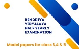 KVS half yearly exam model question papers primary