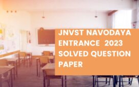 Navodaya Admission Test 2023 question paper pdf
