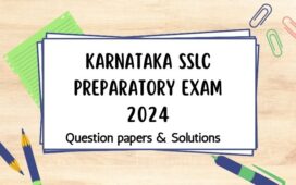 Karnataka KSEAB SSLC preparatory exam 2024 question papers & keys