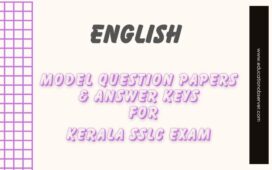 Kerala SSLC English model papers
