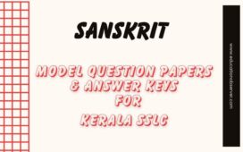 SSLC Sanskrit model papers